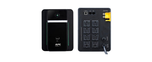 BVK1200M2 - APC Back UPS 1200VA/650W Tower 120V 8x NEMA 5-15R outlets USB Type A + C Ports U