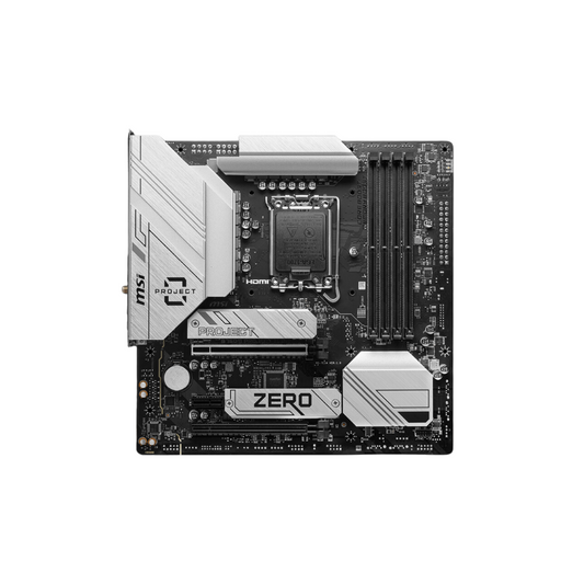 911-7E14-001 - MSI B760M PROJECT ZERO Intel B760 Chipset Socket Desktop Motherboard