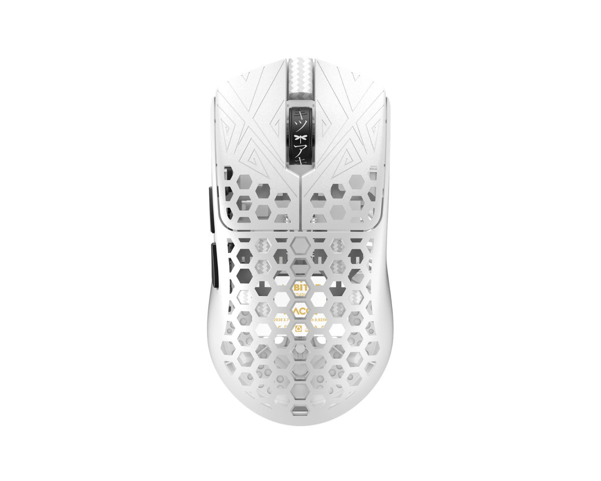 AR-25-AKITSUM-WH - Vancer AKITSU Medium Carbon Fiber Wireless Gaming Mouse White