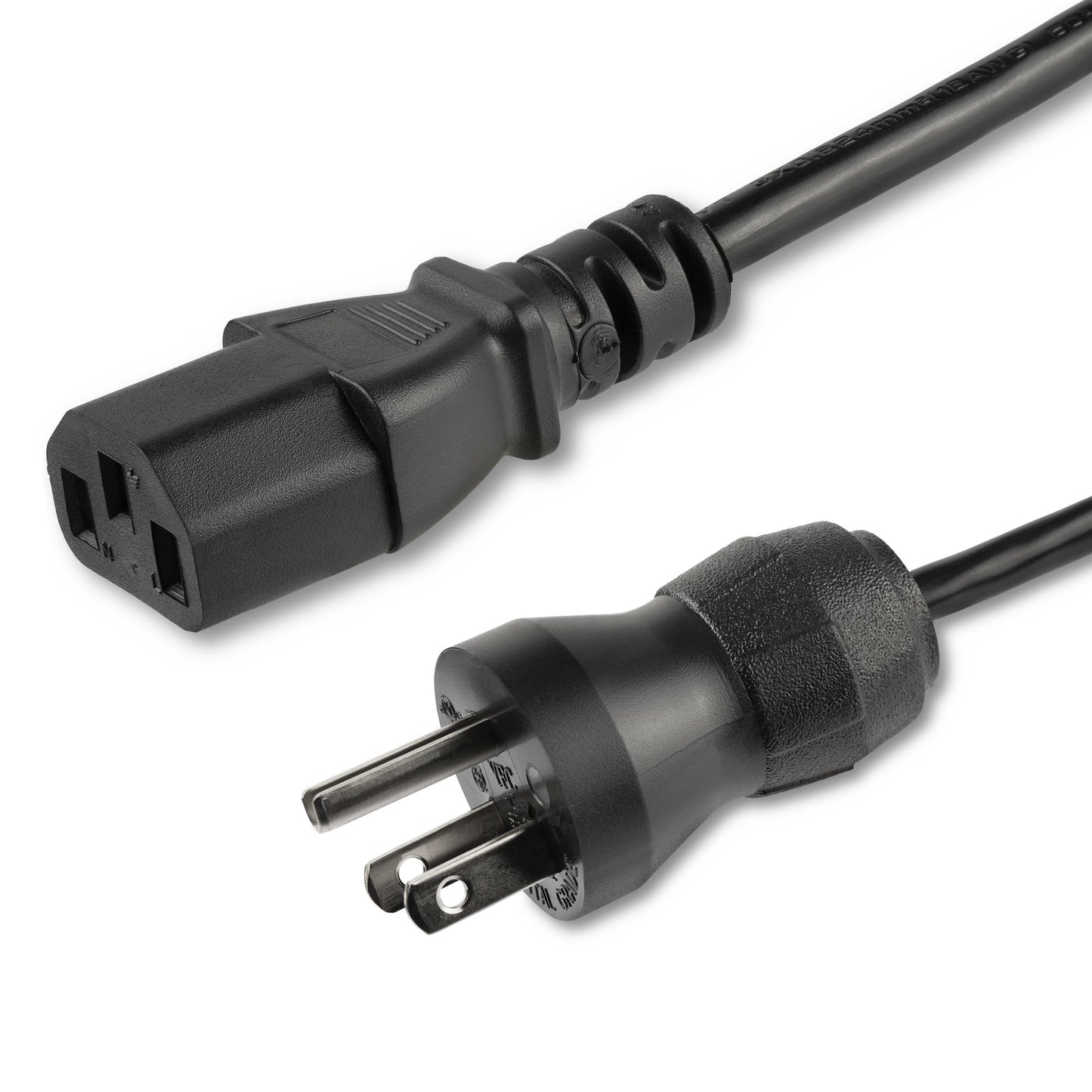 PXTMG10110 - StarTech.com 10FT (3M) 18AWG HOSPITAL GRADE POWER CORD W/ NEMA 5-15P AND IEC C13 CONNECTORS;
