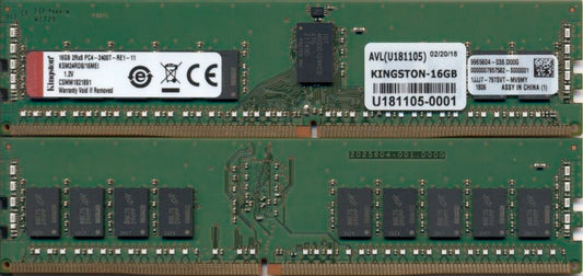 Kingston Technology KSM24RD8/16MEI memory module 16 GB 1 x 16 GB DDR4 2400 MHz ECC