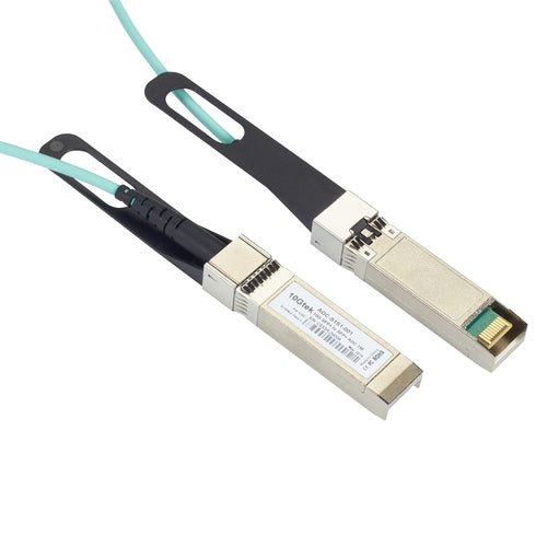 SFP+ 10-GBPS ACTIVE OPTICAL CABLE (AOC) - CISCO SFP-10G-AOC2M COMPATIBLE, AQUA,