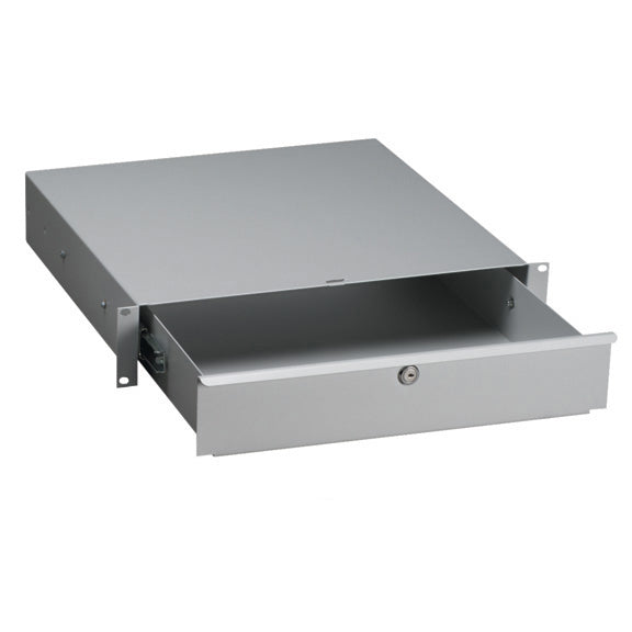 19" RACKMOUNT DRAWER - SLIDING, 2U, 13"D, 2-POINT MOUNTING, 150LBS, GSA, TAA