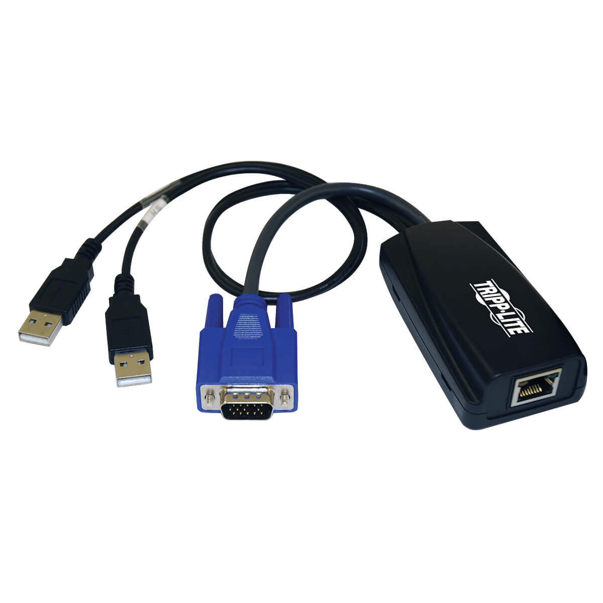 USB (2) SERVER INTERFACE UNIT VIRTUAL MEDIA KVM SWITCH HD15 USB RJ45