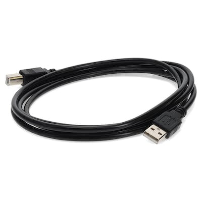 USBEXTAB9M - AddOn Networks ADDON 9M USB 2.0 (A) MALE TO USB 2.0 (B) MALE BLACK CABLE