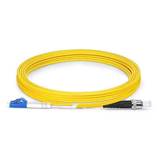 C2G 10M LC-ST 9/125 OS1 DUPLEX SINGLEMODE FIBER OPTIC CABLE (TAA COMPLIANT) - YE