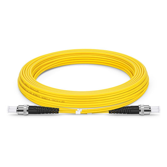 C2G 30m ST/ST Plenum-Rated Duplex 9/125 Single-Mode Fiber Patch Cable fiber optic cable 1181.1" (30 m) Yellow
