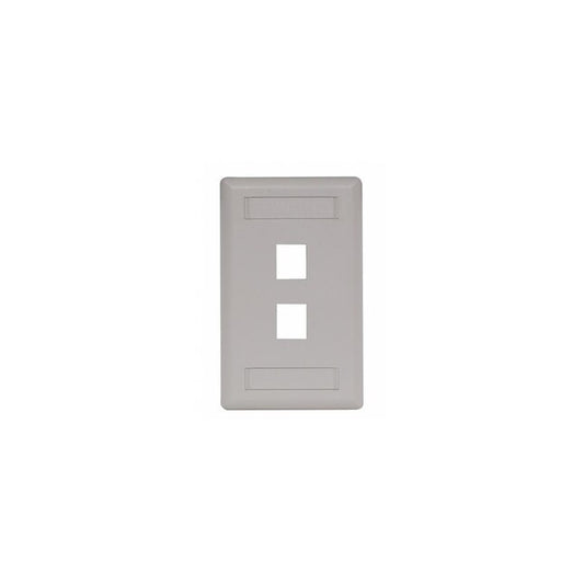 IFP12OW - Hubbell 2-Socket IFP Faceplate
