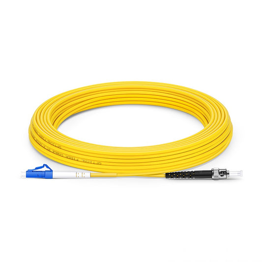 C2G 15m LC/ST LSZH Duplex 9/125 Single-Mode fiber optic cable 590.6" (15 m) Yellow