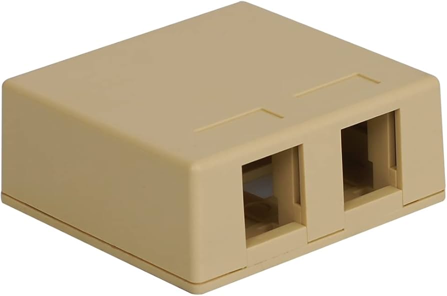 IC107BC2IV - ICC Surface Mount Box 2-Port Ivory
