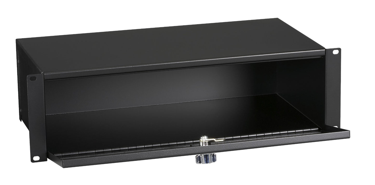 19" RACKMOUNT DRAWER - 3U, 9"D, 2-POINT MOUNTING, GSA, TAA