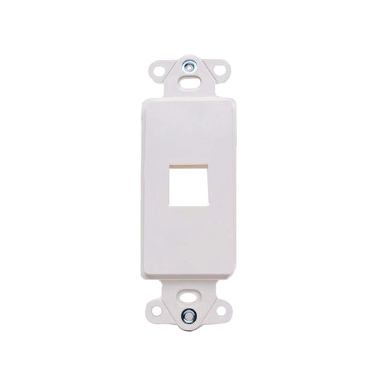 820321 - Vanco Decor Style Multi-Media Wall Plate Inserts 1 Port