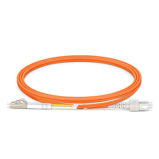 C2G 4m USA LC/SC Duplex 50/125 Multimode Fiber Patch Cable fiber optic cable 157.5" (4 m) Orange