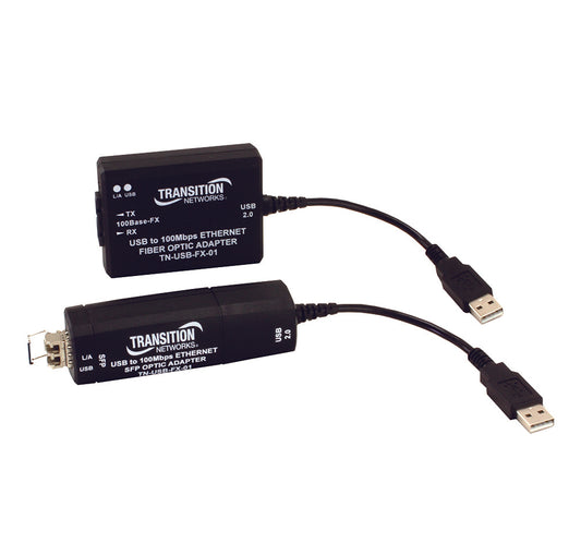 TN-USB-FX-01(SC) - Transition Networks USB2.0 TO 100BASE-FX ETHERNET