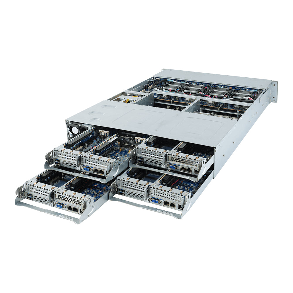 Gigabyte H252-Z10 server barebone Socket SP3 Rack (2U) Black, Gray