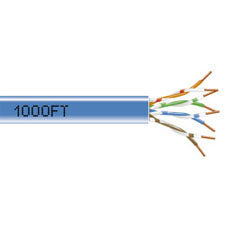 CAT5E 200-MHZ SOLID ETHERNET BULK CABLE - UNSHIELDED (UTP), CM PVC, BLUE, 1000-F