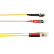 OM1 62.5/125 MULTIMODE FIBER OPTIC PATCH CABLE - OFNR PVC, ST TO LC, YELLOW, 4-M