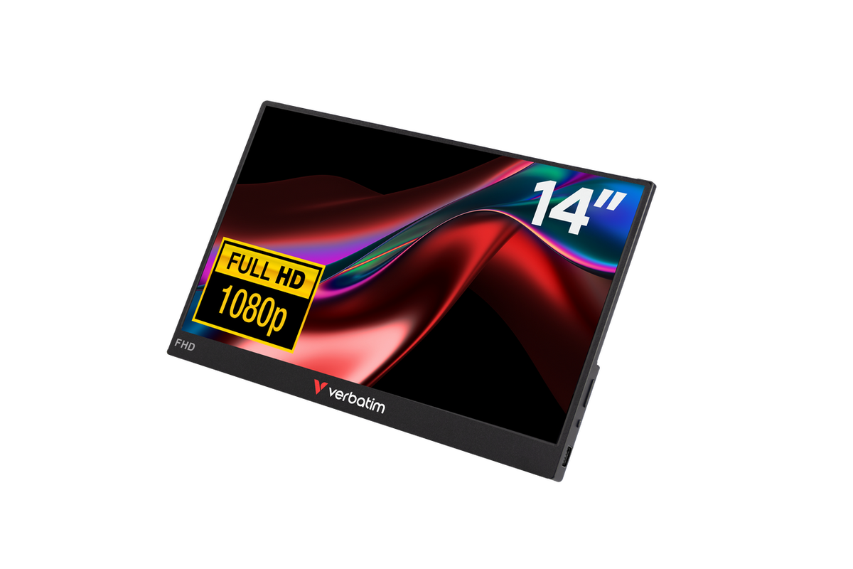 49590 - Verbatim 14-Inch Full HD 1920 x 1080 IPS HDR Portable Monitor