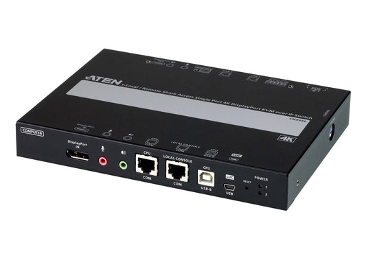 CN9950 - ATEN 4K-30 SINGLE PORT DISPLAYPORT KVM OVER IP SLIM VERSION