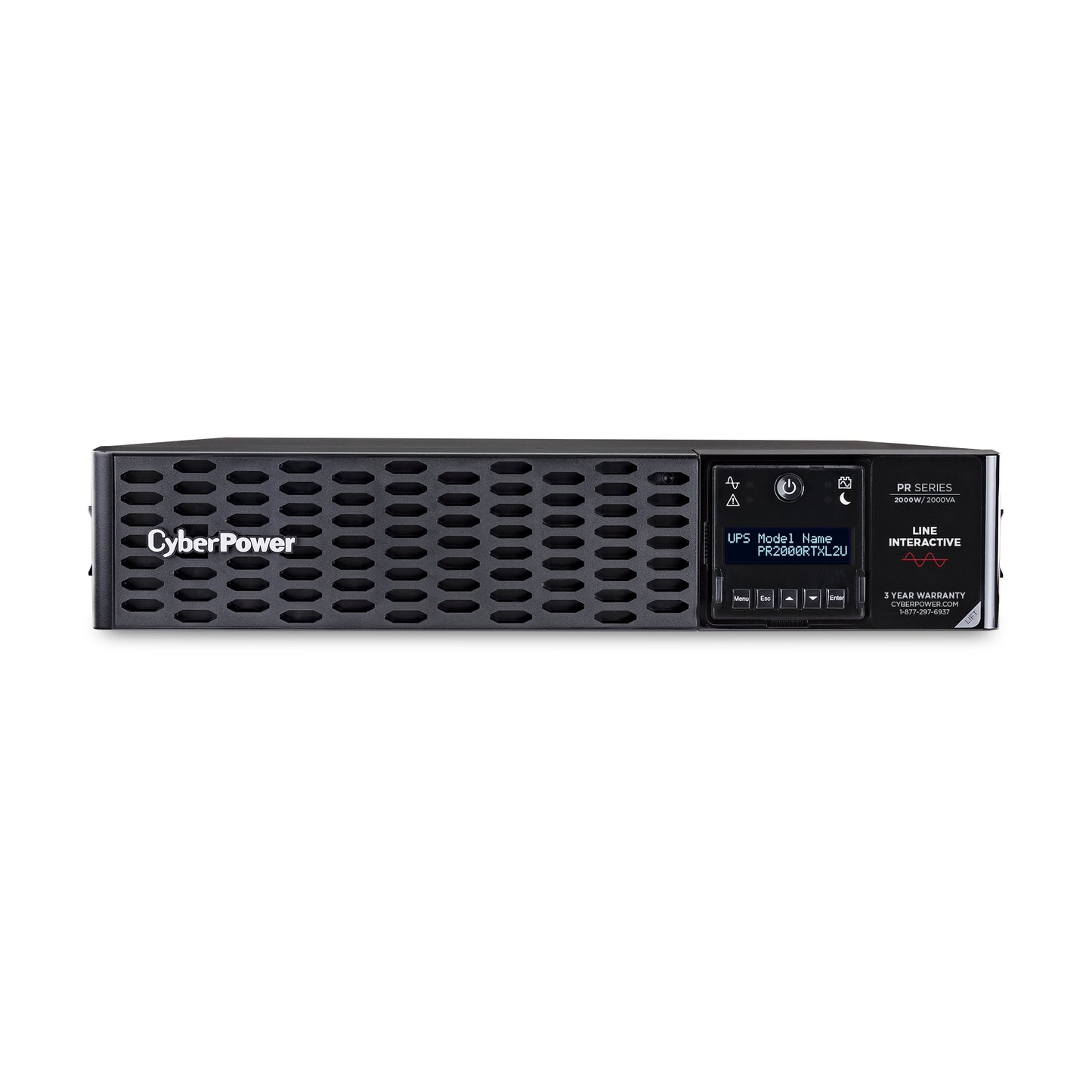 CyberPower PR2000RTXL2UN uninterruptible power supply (UPS) Line-Interactive 2 kVA 2000 W 8 AC outlet(s)