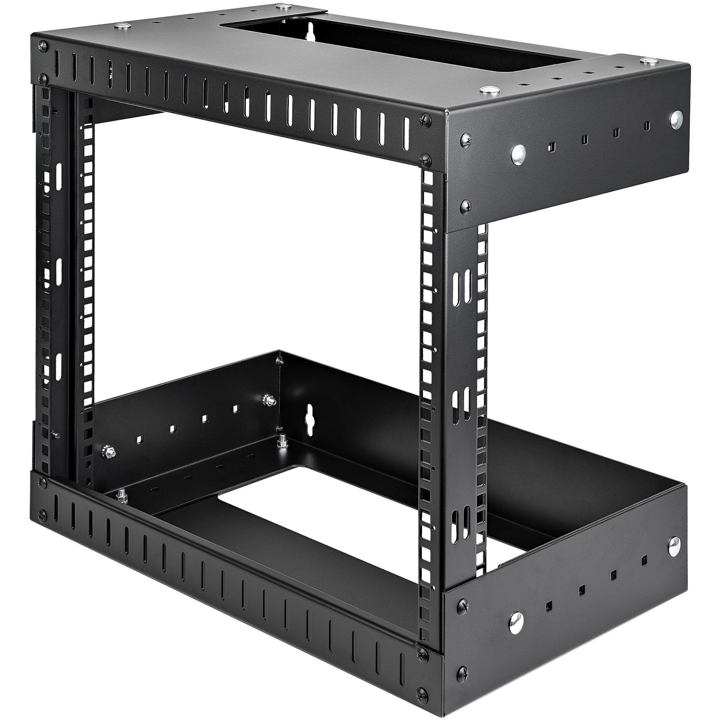 ADJUSTABLE 2 POST 8U 19IN WALL MOUNT NETWORK RACK 12-20IN MOUNTING DEPTH - EIA/E