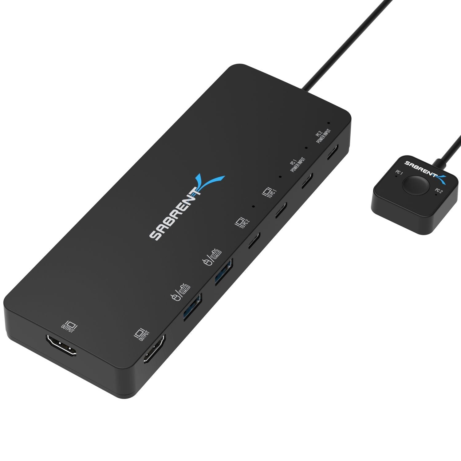 USB-CKDH - Sabrent USB TYPE C DUAL KVM SWITCH