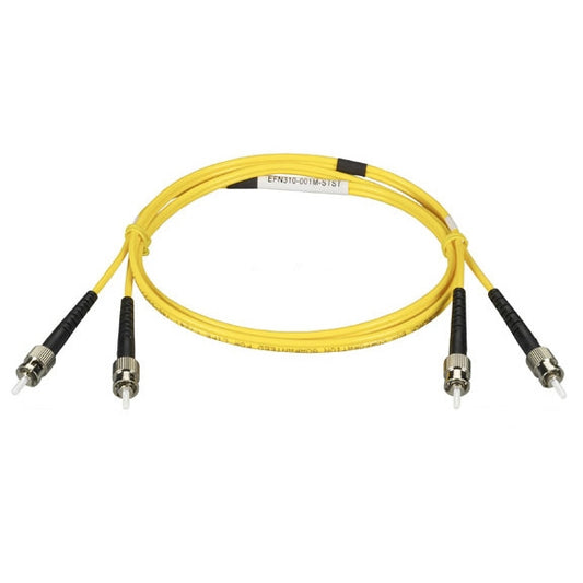 OS2 9/125 SINGLEMODE FIBER OPTIC PATCH CABLE - OFNR PVC, LC TO LC, YELLOW, 20-M