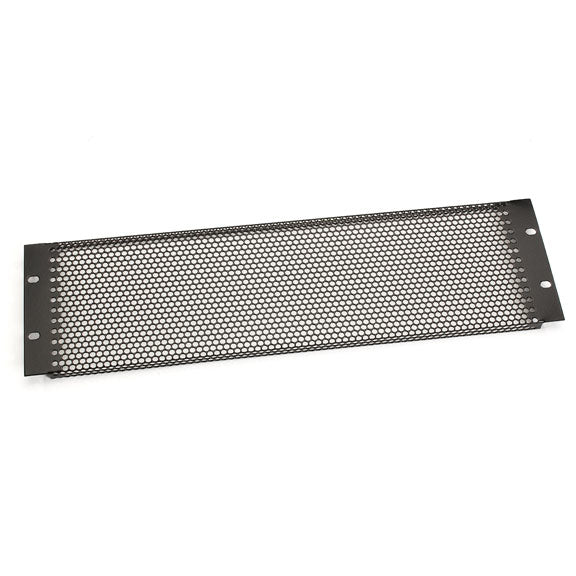 19" IT RACKMOUNT VENTED PANEL - 3U, BLACK, GSA, TAA