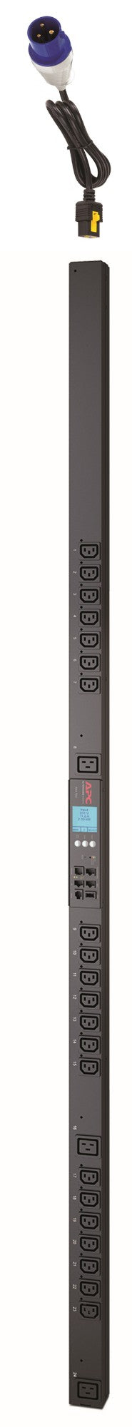 RACK PDU 2G, METERED BY OUTLET WITH SWITCHING, ZEROU, 20A/208V, 16A/230V, (21) C