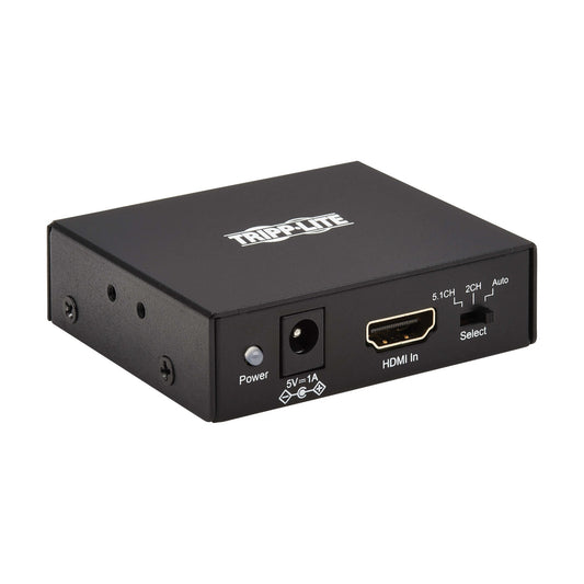 4K HDMI AUDIO DE-EMBEDDER/EXTRACTOR WITH TOSLINK, RCA AND 3.5 MM STEREO OUTPUT,