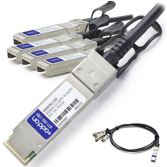 X4DACBL1-AO - AddOn Networks ADDON INTEL X4DACBL1 COMPATIBLE TAA COMPLIANT 40GBASE-CU QSFP+ TO 4XSFP+ DIRECT