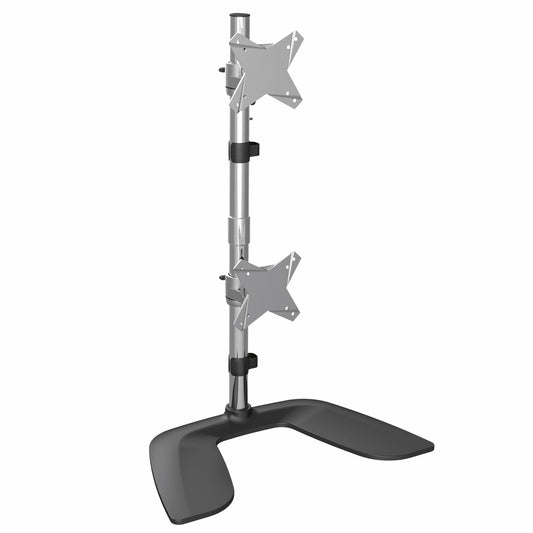 VESA MOUNT 75X75/100X100MM VERTICAL DUAL MONITOR STAND - STACKED DISPLAYS UP TO