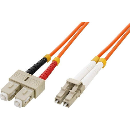 C2G 9m LC/SC Plenum-Rated Duplex 50/125 Multimode Fiber Patch Cable fiber optic cable 354.3" (9 m) Orange