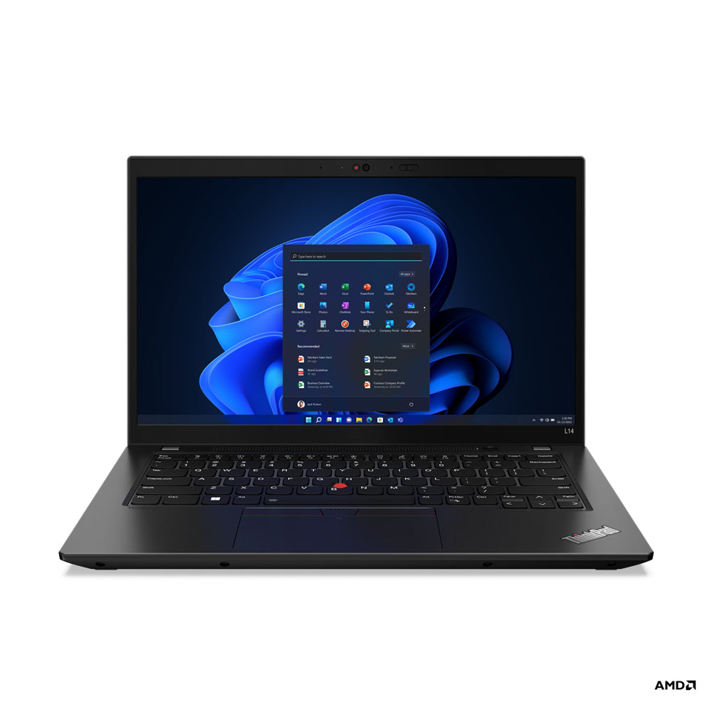 Lenovo ThinkPad L14 5675U Notebook 14" Full HD AMD Ryzenâ„¢ 5 PRO 8 GB DDR4-SDRAM 256 GB SSD Wi-Fi 6E (802.11ax) Windows 11 Pro Black