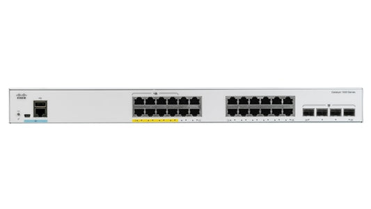 Cisco Catalyst C1000-24P-4X-L network switch Managed L2 Gigabit Ethernet (10/100/1000) Power over Ethernet (PoE) Gray