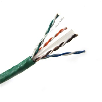 T2404L6-GN - Weltron 1000FT GREEN CAT6 SOLID CABLE UTP CMR