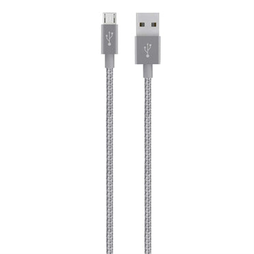 F2CU021BT04-GRY - Belkin CABLE,PREMIUM,USB,USBA/USBMICROB,4-FOOT,GRAY