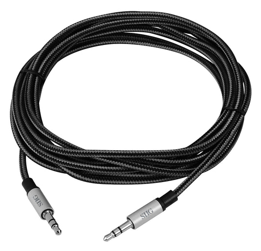 CB-AU0B12-S1 - Siig TANGLE-FREE WOVEN FABRIC BRAIDED CABLE JACKET FOR STRENGTH AND FLEXIBILITY.3.5MM
