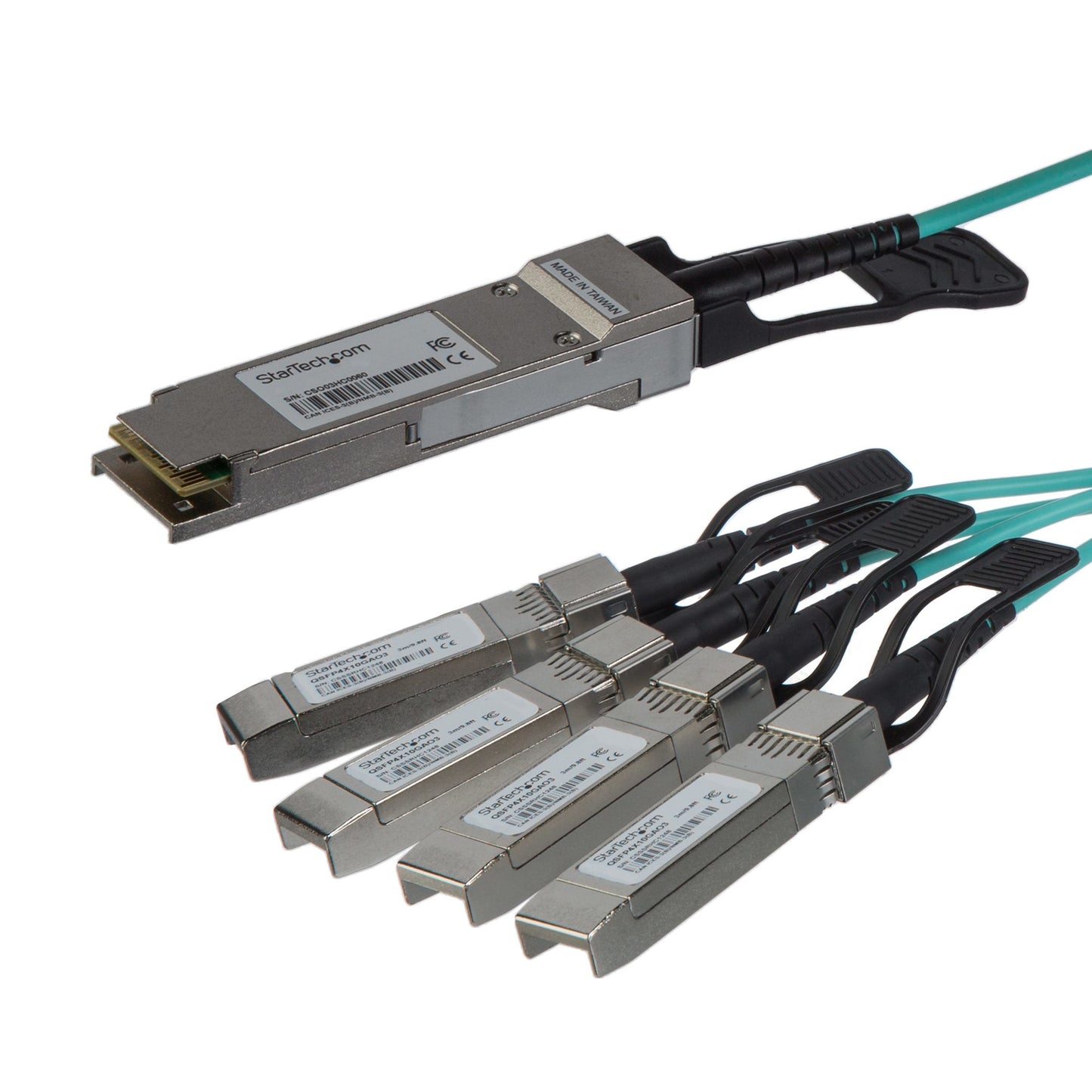 100% CISCO QSFP-4X10G-AOC3M ACTIVE OPTICAL BREAKOUT CABLE (AOC) - 3M CABLE,40GB