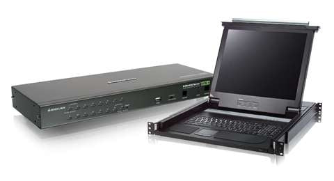 GCL1716 - iogear 16-PORT PS/2 USB COMBO KVM WITH 17 INCH RACK MOUNT LCD BUNDLE