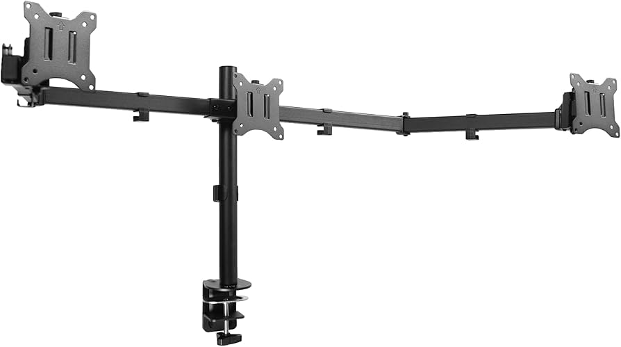 STAND-V103C - VIVO Triple 21.5 to 27 inch LED LCD Computer Monitor Desk Mount VESA Stand
