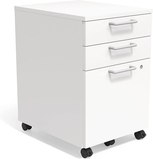 UN56980CC - Union & Scale Essentials Mobile Pedestal File 3-Drawers UN56980