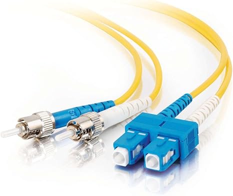 C2G 30m ST/SC Plenum-Rated Duplex 9/125 Single-Mode Fiber Patch Cable fiber optic cable 1181.1" (30 m) Yellow