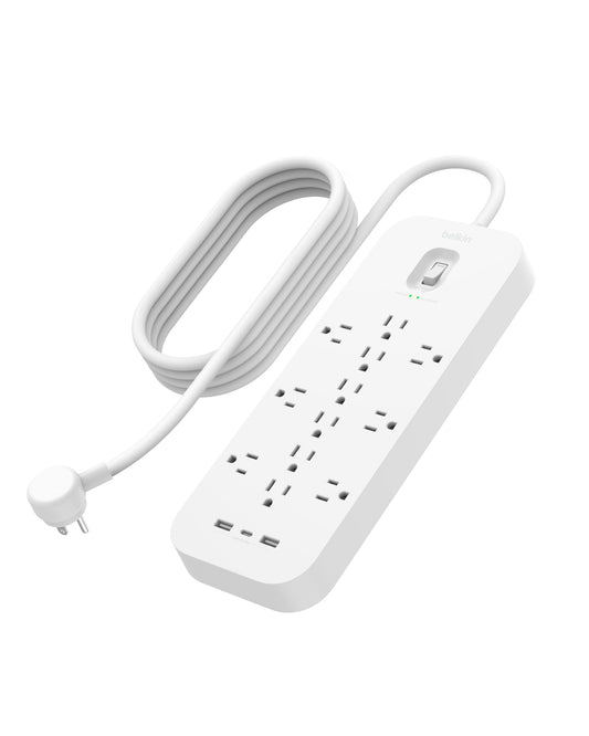 SRA007P12TT6 - Belkin 12 Outlet Surge Protector + USB-C and USB-A ports