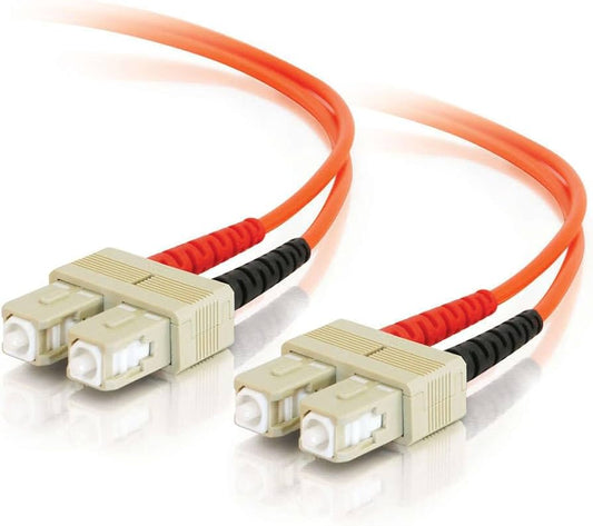 C2G 30m SC/SC Plenum-Rated Duplex 62.5/125 Multimode Fiber Patch Cable fiber optic cable 1181.1" (30 m) Orange