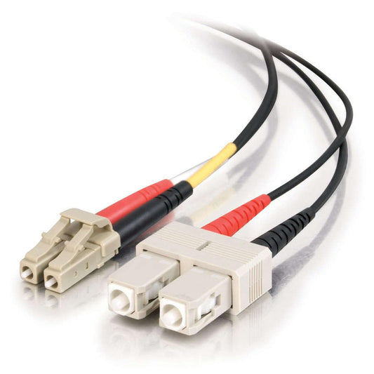 C2G 10m LC/SC Plenum-Rated Duplex 50/125 Multimode Fiber Patch Cable fiber optic cable 393.7" (10 m) Black