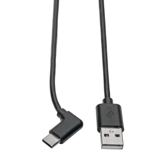 U038-006-CRA - Tripp Lite USB 2.0 HI-SPEED CABLE A TO USB TYPE C USB C M/M RIGHT-ANGLE 6FT