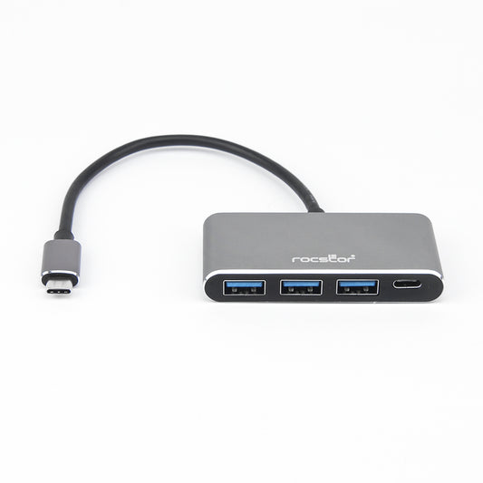 Y10A200-A1 - Rocstor 4-PORT USB-C HUB - USB-C TO 1X USB-C AN