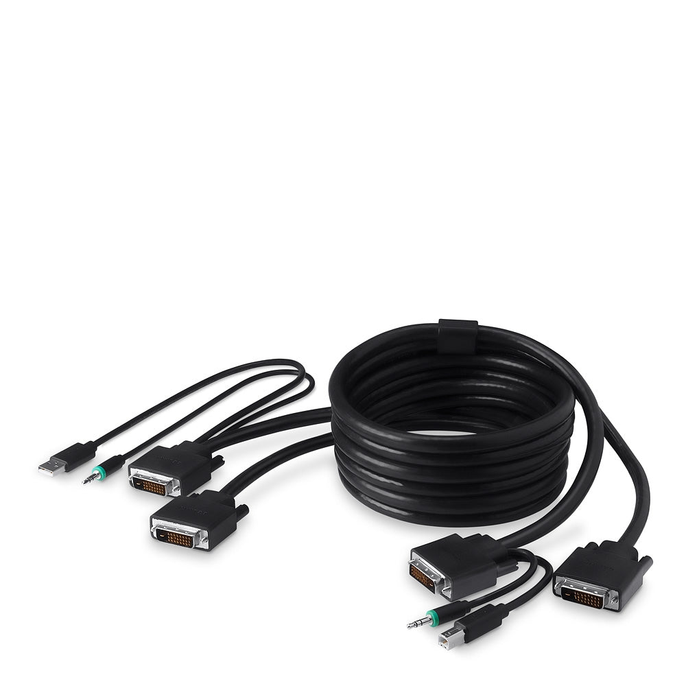 DUAL DVI-D + USB A/B + AUDIO COMBO CABLE,6 LENGTHS