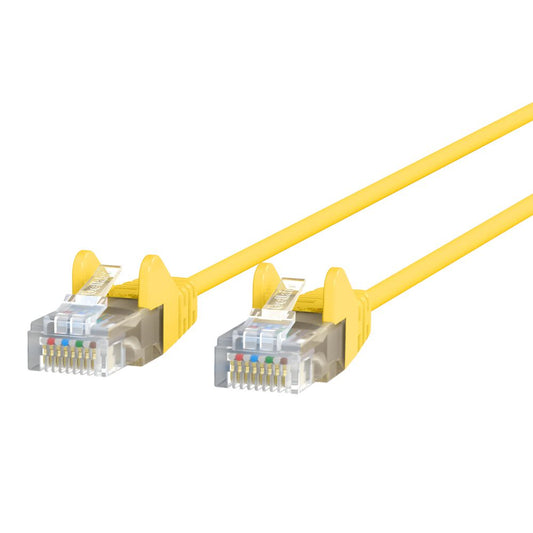 CE001B01-YLW-S - Belkin Cat6 Slim 28Awg Cable